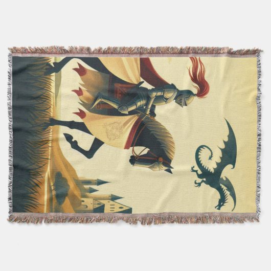 Couverture Chevalier médiéval et château de wyvern fantasy (Devant)
