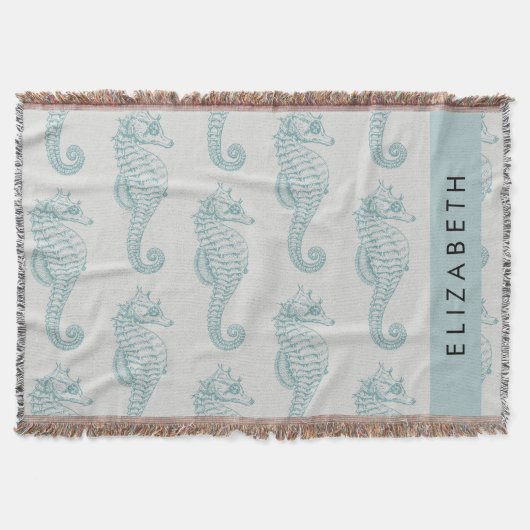 Couverture Chevaux de mer tropicaux, Motif hippocampe, Votre  (Devant)