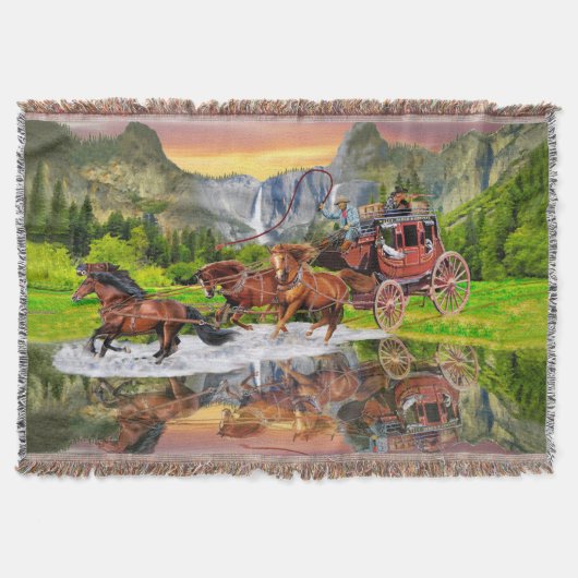 COUVERTURE CHEVAUX DE RELAIS WELLS FARGO (Devant)