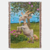 Couverture Chèvre de dessin animé drôle Art d'animal de jardi (devant Vertical)