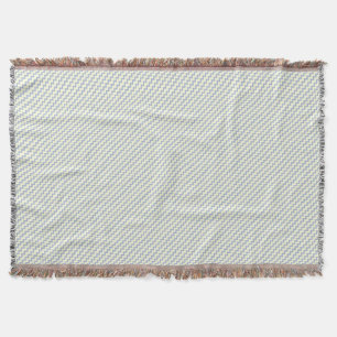 Couverture Chevron motif bleu clair crème