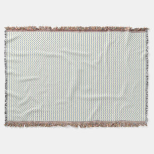Couverture Chevron motif bleu clair crème