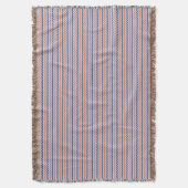 Couverture Chevron motif bleu foncé orange et lilas (devant Vertical)
