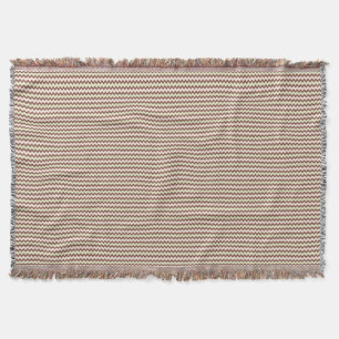 Couverture Chevron naturel chaud brun pastel vert rose