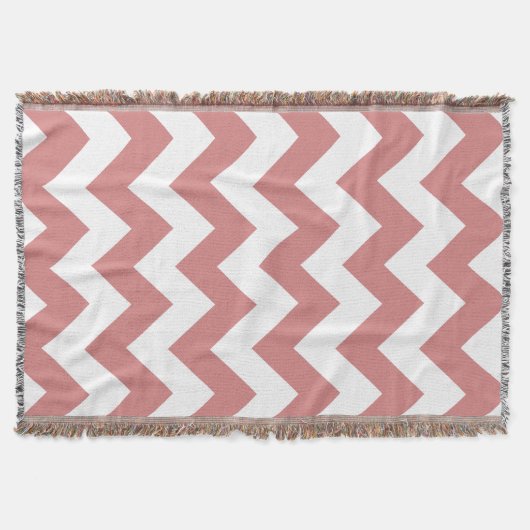 Couverture Chevron rose gras (Devant)