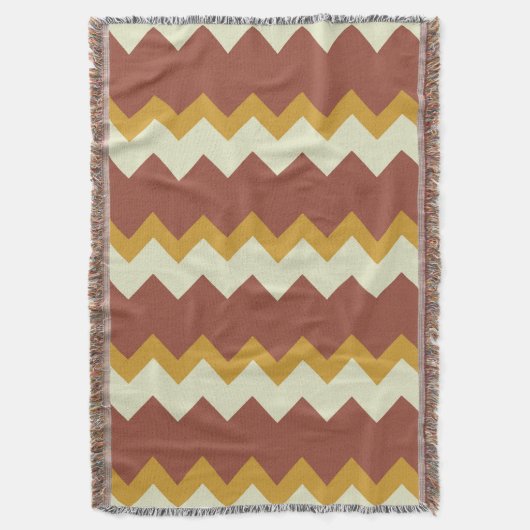 Couverture Chevron zigzag design or vert (devant Vertical)