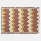 Couverture Chevron zigzag design or vert (Devant)
