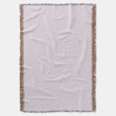 Couverture Chevron zigzag motif lilas violet crème (devant Vertical)