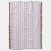 Couverture Chevron zigzag motif lilas violet crème (devant Vertical)