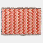 Couverture Chevrons et points - corail orange (Devant)