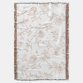Couverture Chic Fleur Blanc Crème Joli (devant Vertical)