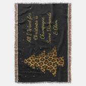 Couverture Chic Holiday Leopard Tree Design (devant Vertical)