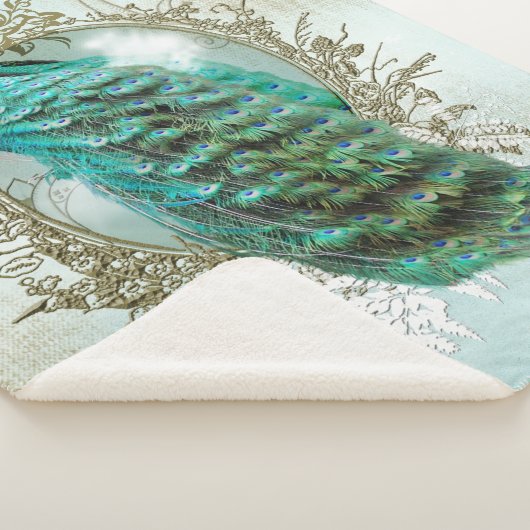 Couverture chic minable de Sherpa de turquoise de (3/4)