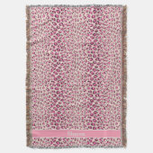 Couverture Chic moderne chic guépard imprimé motif monogramme (devant Vertical)