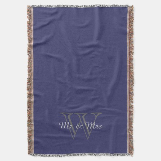 Couverture CHIC THROW_"Mr & Mrs" SUR MONOGRAM (devant Vertical)