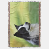 Couverture Chien Border Collie noir et blanc (devant Vertical)