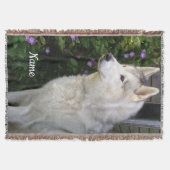 Couverture Chien chiot sibérien Husky (Devant)