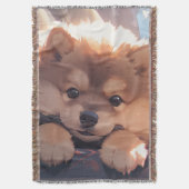 Couverture chien chiot style kawaii (devant Vertical)