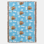 Couverture Chien customisé animal de compagnie photo et nom b (devant Vertical)