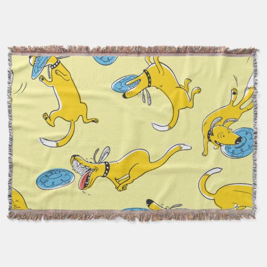 Couverture Chiens d'activités : motif sportif frisbee (Devant)
