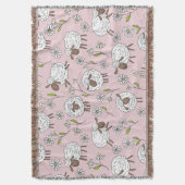 Couverture Chiens de comptage sur coton bonbon rose (devant Vertical)