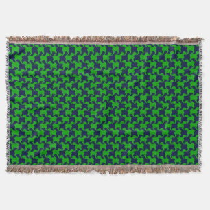 Couverture Chiens de pied de bois vert Choisir Couleur Jeter 