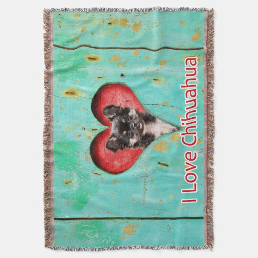Couverture Chihuahua Chien Chien Chien Chien Love Blanket (devant Vertical)