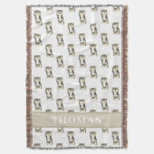 Couverture Chihuahua personnalisé (Tricolore à poils longs) (devant Vertical)