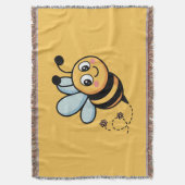 Couverture Child-Friendly Bee Mascot with Dotted Trail (devant Vertical)
