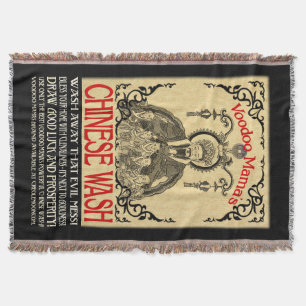 Couverture Chinese Wash Throw Blanket de vaudou de maman