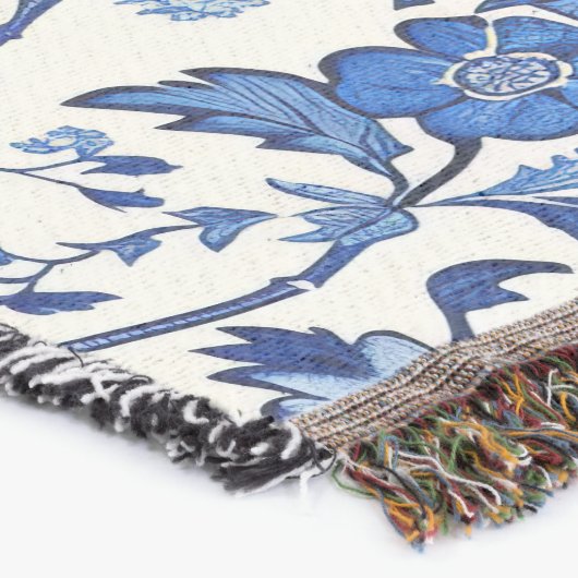 Couverture Chinoserie Floral imprimé blanc de jeton de saison (Coin)