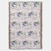 Couverture Chiot Bouledogue Français, Doux Plaid (devant Vertical)