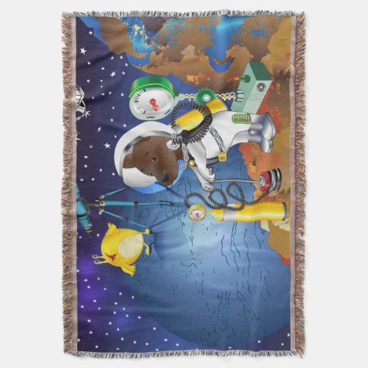 Couverture Chiot dans l'espace un alien avec un télescope (devant Vertical)