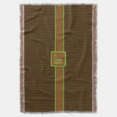 Couverture Chocolat avec des rayures de citron vert Lancer la (devant Vertical)