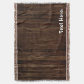 Couverture Chocolat personnalisé Brown Motif en bois (devant Vertical)