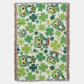 Couverture Chouette Bébé Mignon St Patrick Dessin Animé (devant Vertical)