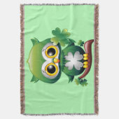 Couverture Chouette bébé mignonne St Patrick dessin animé (devant Vertical)