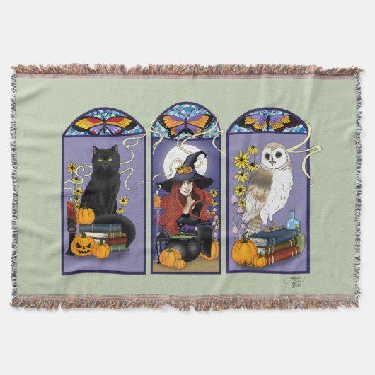 Couverture Chouette Chouette Art Nouveau Citrouille Chat (Devant)