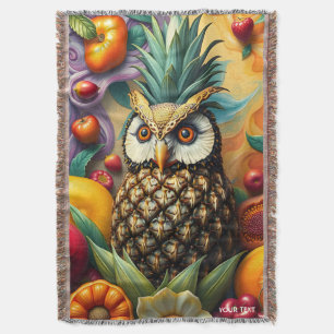 Couverture Chouette d'ananas serène mignonne Imaginaire