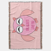 Couverture Chouette de message d'amour mignonne lancer la cou (devant Vertical)