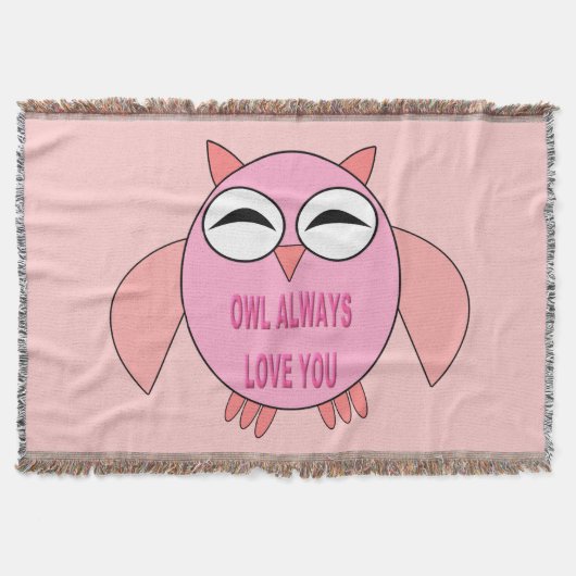 Couverture Chouette de message d'amour mignonne lancer la cou (Devant)