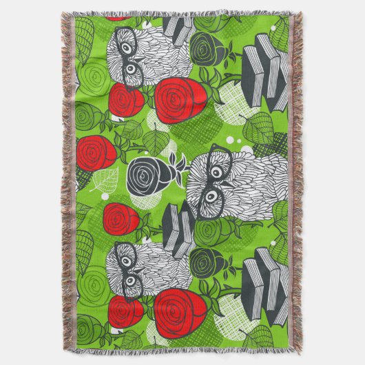 Couverture Chouette en roses rouges (devant Vertical)