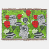 Couverture Chouette en roses rouges (Devant)