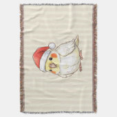Couverture Christmas Cockatiel Wearing Santa Hat (devant Vertical)