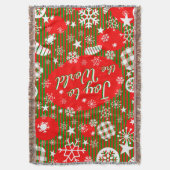 Couverture Christmas Throw Blanket – Joy to the World  (devant Vertical)