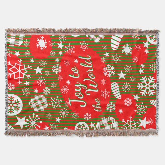 Couverture Christmas Throw Blanket – Joy to the World  (Devant)