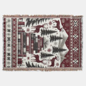 Couverture Christmas Throw Blanket, Nordic Holiday Book Throw (Devant)