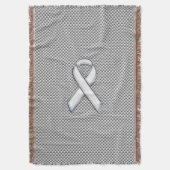 Couverture Chrome Comme White Ribbon Sensibilisation Fibre de (devant Vertical)