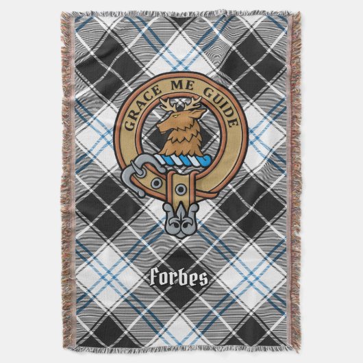 Couverture Cimier du clan Forbes sur tartan de robe (devant Vertical)
