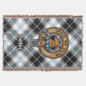 Couverture Cimier du clan Forbes sur tartan de robe (Devant)